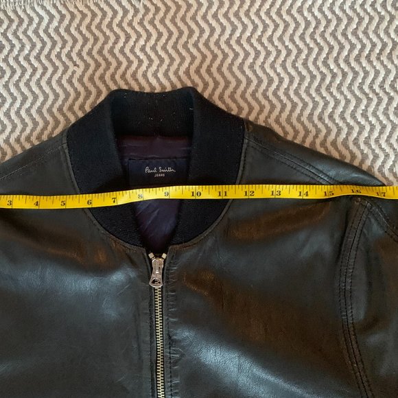 Paul Smith bomber leather jacket size S - Picture 5 of 12